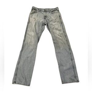 Vintage Ariat Men's 33/38 Light Blue Denim Straight Jeans